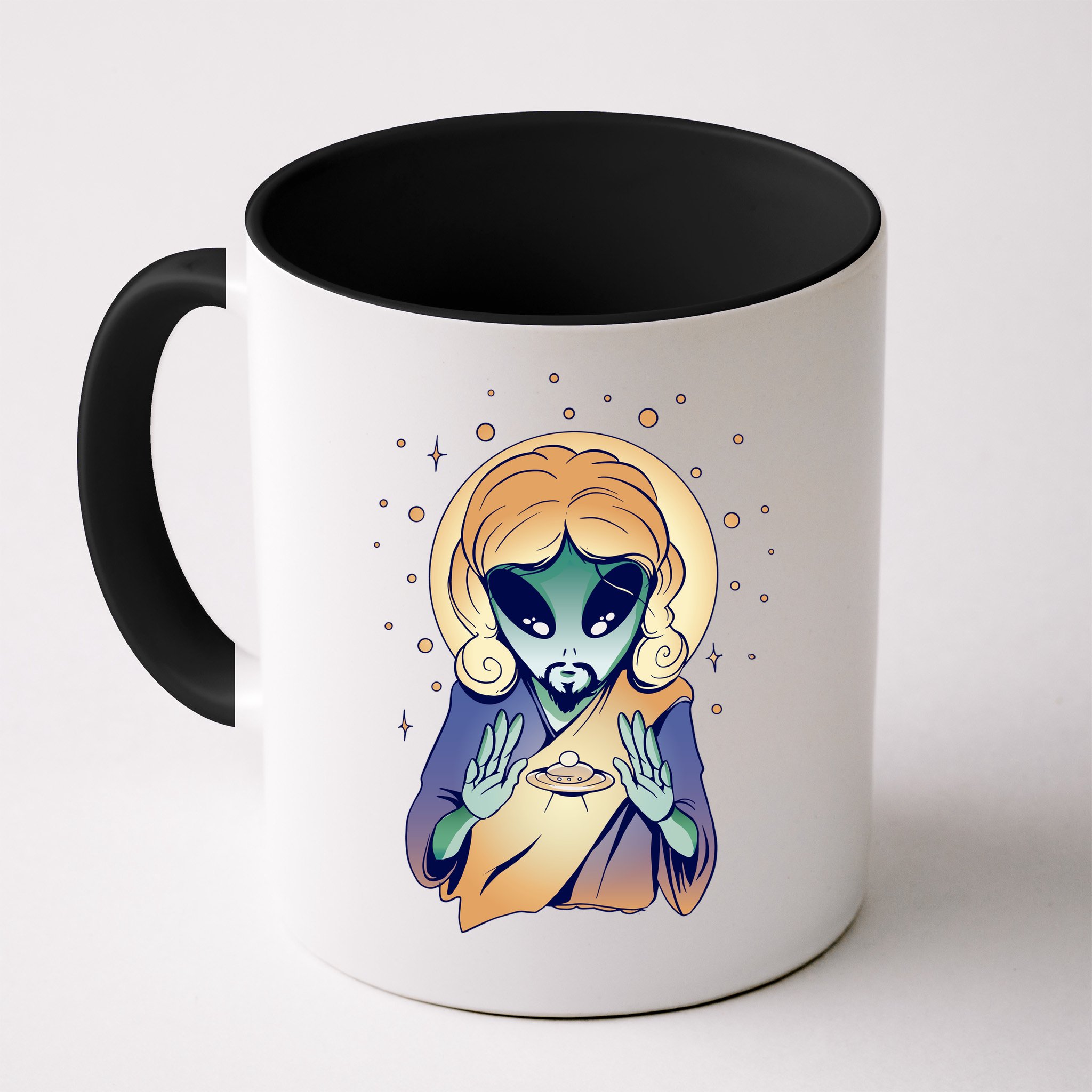 Alien Jesus Space Funny Mug