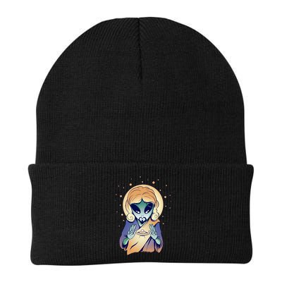 Alien Jesus Space Funny Beanie