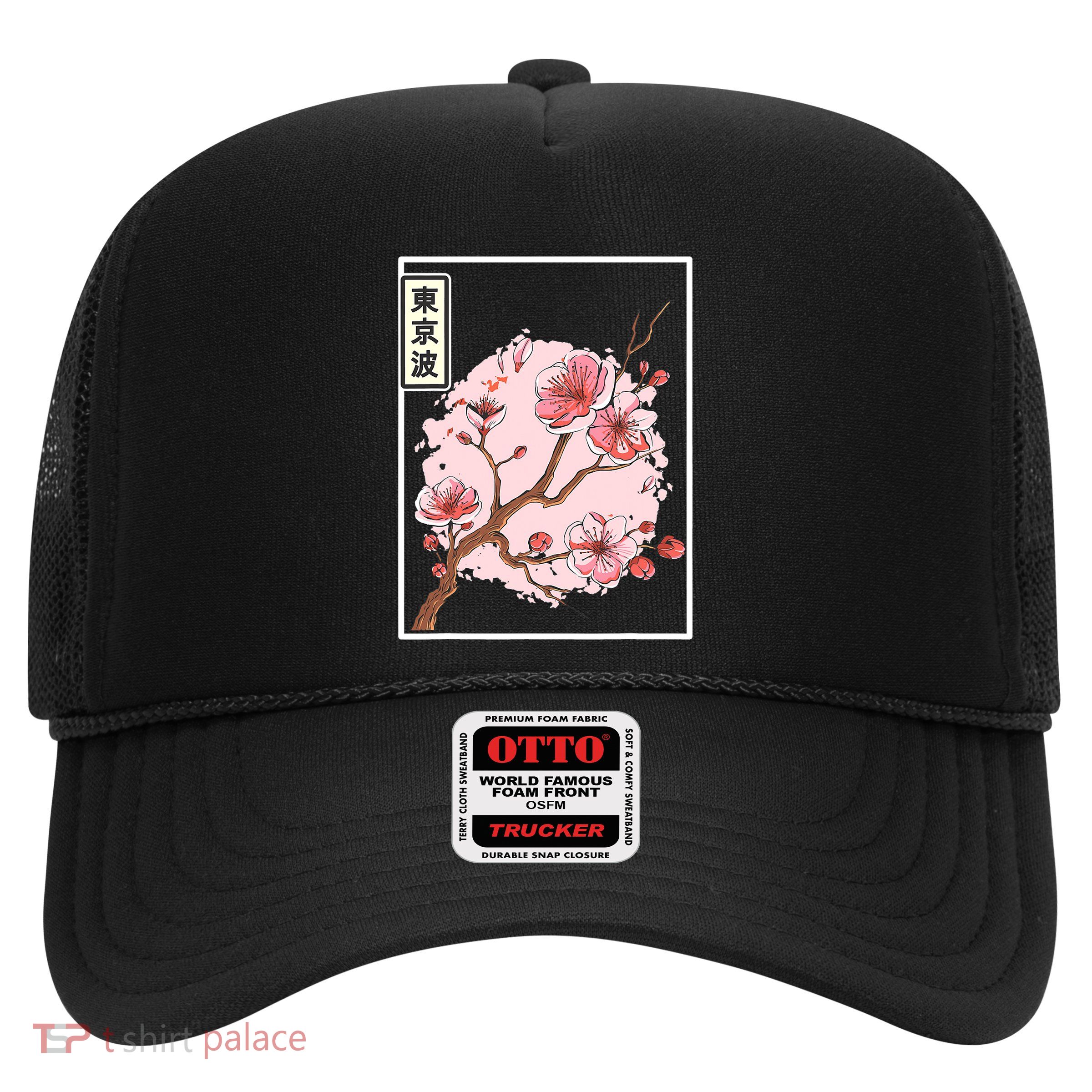 Aesthetic Japanese Style Cherry Blossom Tree Sakura Japan Trucker Hat
