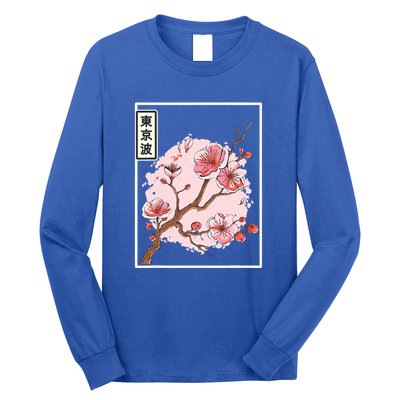 Aesthetic Japanese Style Cherry Blossom Tree Sakura Japan Long Sleeve Shirt