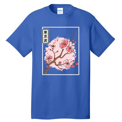 Aesthetic Japanese Style Cherry Blossom Tree Sakura Japan Tall T-Shirt