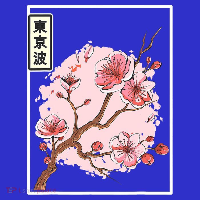 Aesthetic Japanese Style Cherry Blossom Tree Sakura Japan Tank Top