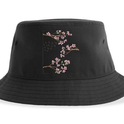 Aesthetic Japanese Style Cherry Blossom Tree Sakura Japan Sustainable Bucket Hat
