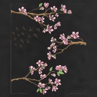 Aesthetic Japanese Style Cherry Blossom Tree Sakura Japan Adult Drive Performance Visor