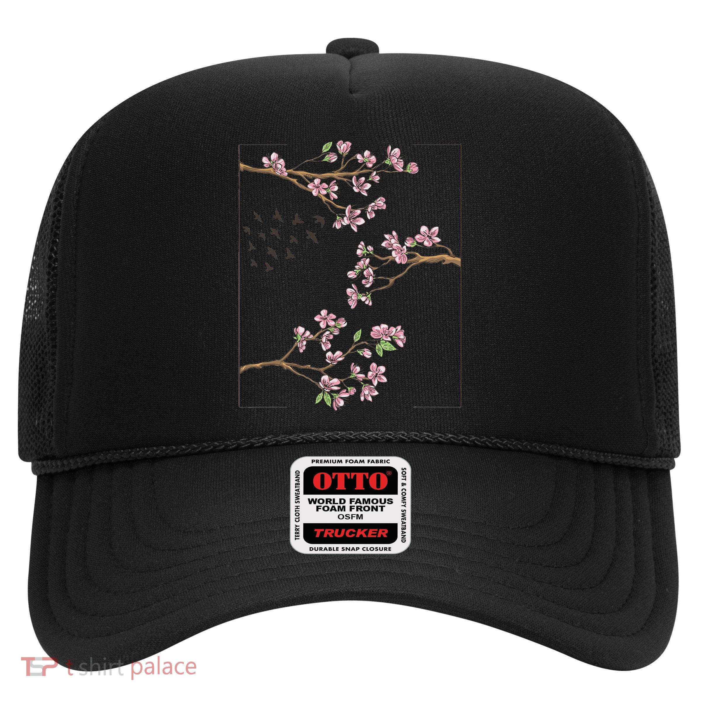 Aesthetic Japanese Style Cherry Blossom Tree Sakura Japan Trucker Hat