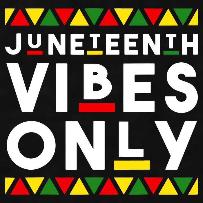 Awesome Juneteenth Shirt Juneteenth Vibes Only Independence Ladies PosiCharge Tri-Blend Wicking Tank