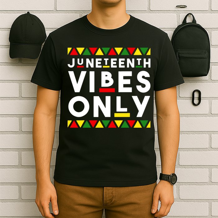 Awesome Juneteenth Shirt Juneteenth Vibes Only Independence T-Shirt