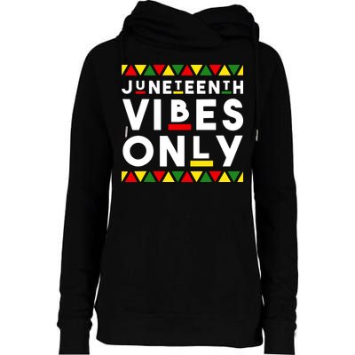 Awesome Juneteenth Shirt Juneteenth Vibes Only Independence Womens Funnel Neck Pullover Hood