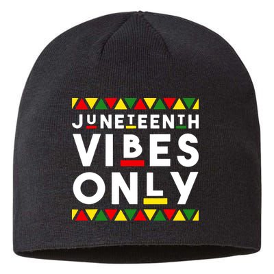 Awesome Juneteenth Shirt Juneteenth Vibes Only Independence Sustainable Beanie