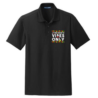 Awesome Juneteenth Shirt Juneteenth Vibes Only Independence Dry Zone Grid Polo