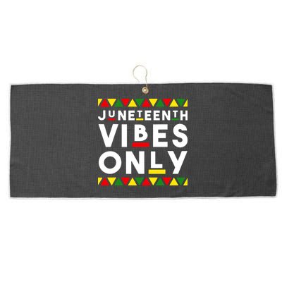 Awesome Juneteenth Shirt Juneteenth Vibes Only Independence Large Microfiber Waffle Golf Towel