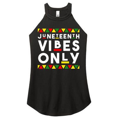 Awesome Juneteenth Shirt Juneteenth Vibes Only Independence Women's Perfect Tri Rocker Tank