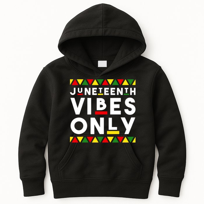 Awesome Juneteenth Shirt Juneteenth Vibes Only Independence Kids Hoodie