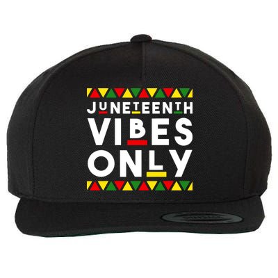 Awesome Juneteenth Shirt Juneteenth Vibes Only Independence Wool Snapback Cap