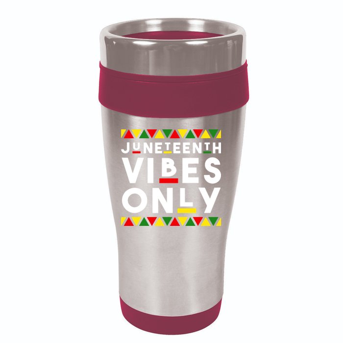 Awesome Juneteenth Shirt Juneteenth Vibes Only Independence 16oz Travel Tumbler