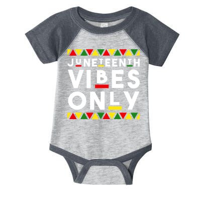 Awesome Juneteenth Shirt Juneteenth Vibes Only Independence Infant Baby Jersey Bodysuit