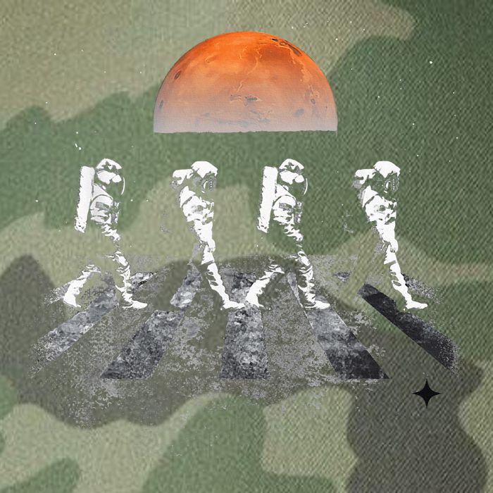Astronauts Journey To Mars Astronauts In Walking In Space Legacy Tie Dye Trucker Hat