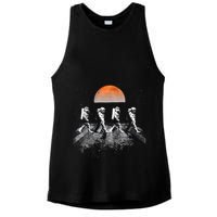 Astronauts Journey To Mars Astronauts In Walking In Space Ladies PosiCharge Tri-Blend Wicking Tank