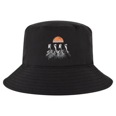 Astronauts Journey To Mars Astronauts In Walking In Space Cool Comfort Performance Bucket Hat