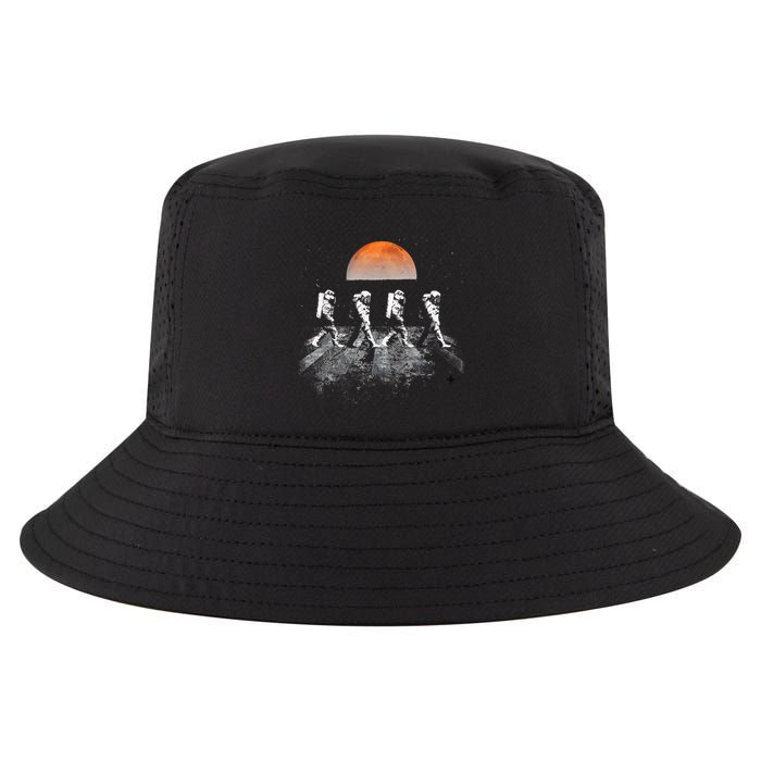 Astronauts Journey To Mars Astronauts In Walking In Space Cool Comfort Performance Bucket Hat