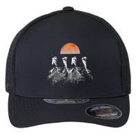 Astronauts Journey To Mars Astronauts In Walking In Space Flexfit Unipanel Trucker Cap