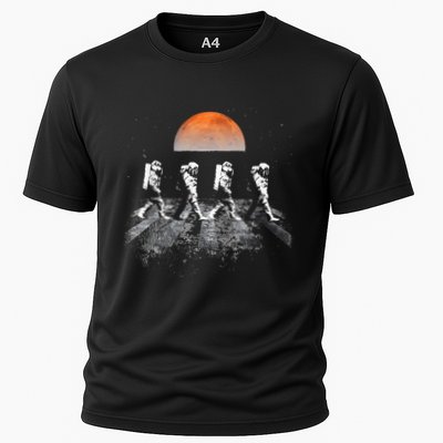 Astronauts Journey To Mars Astronauts In Walking In Space Performance Shirt