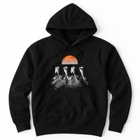 Astronauts Journey To Mars Astronauts In Walking In Space Hoodie