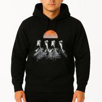 Astronauts Journey To Mars Astronauts In Walking In Space Hoodie