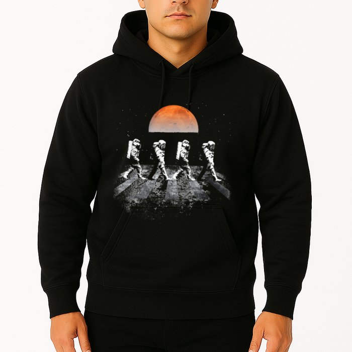 Astronauts Journey To Mars Astronauts In Walking In Space Hoodie