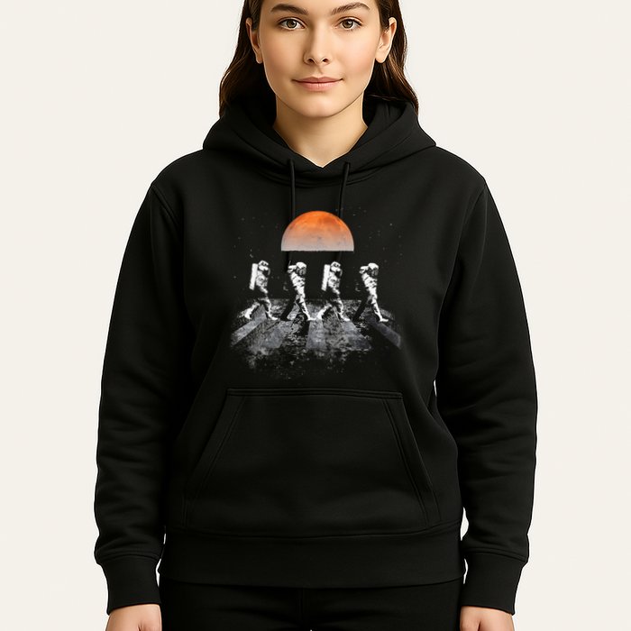 Astronauts Journey To Mars Astronauts In Walking In Space Hoodie