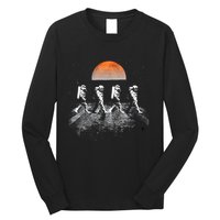 Astronauts Journey To Mars Astronauts In Walking In Space Long Sleeve Shirt