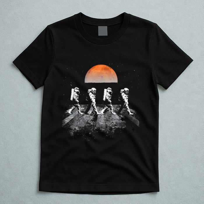 Astronauts Journey To Mars Astronauts In Walking In Space T-Shirt