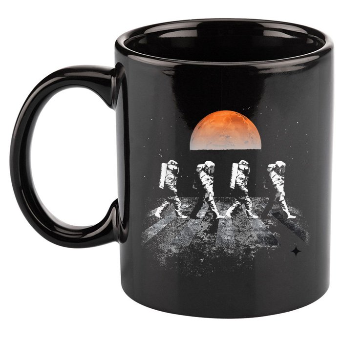 Astronauts Journey To Mars Astronauts In Walking In Space 11oz C Handle Ceramic Mug