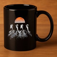 Astronauts Journey To Mars Astronauts In Walking In Space 11oz C Handle Ceramic Mug
