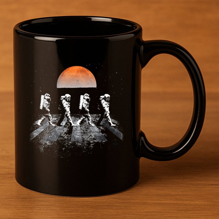 Astronauts Journey To Mars Astronauts In Walking In Space 11oz C Handle Ceramic Mug