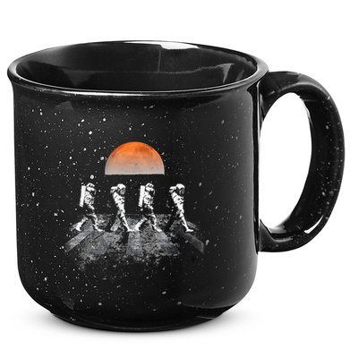 Astronauts Journey To Mars Astronauts In Walking In Space 15oz Campfire Ceramic Mug
