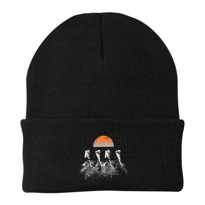 Astronauts Journey To Mars Astronauts In Walking In Space Beanie
