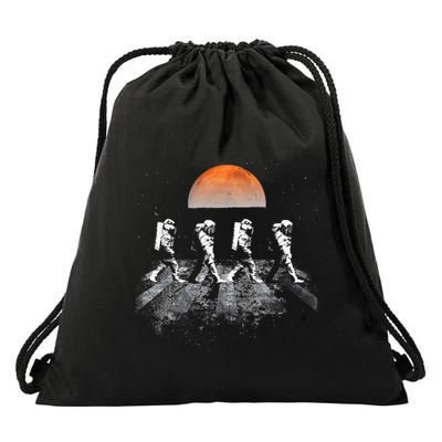 Astronauts Journey To Mars Astronauts In Walking In Space Drawstring Bag