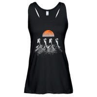 Astronauts Journey To Mars Astronauts In Walking In Space Ladies Essential Flowy Tank