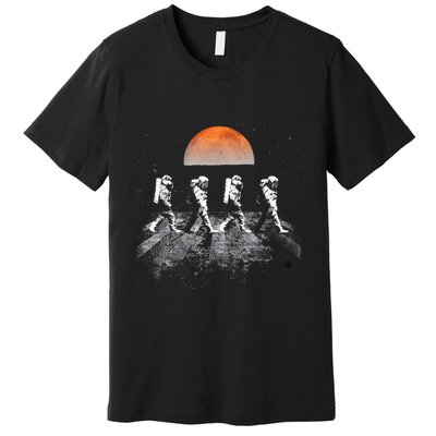 Astronauts Journey To Mars Astronauts In Walking In Space Premium T-Shirt