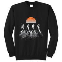 Astronauts Journey To Mars Astronauts In Walking In Space Tall Sweatshirt