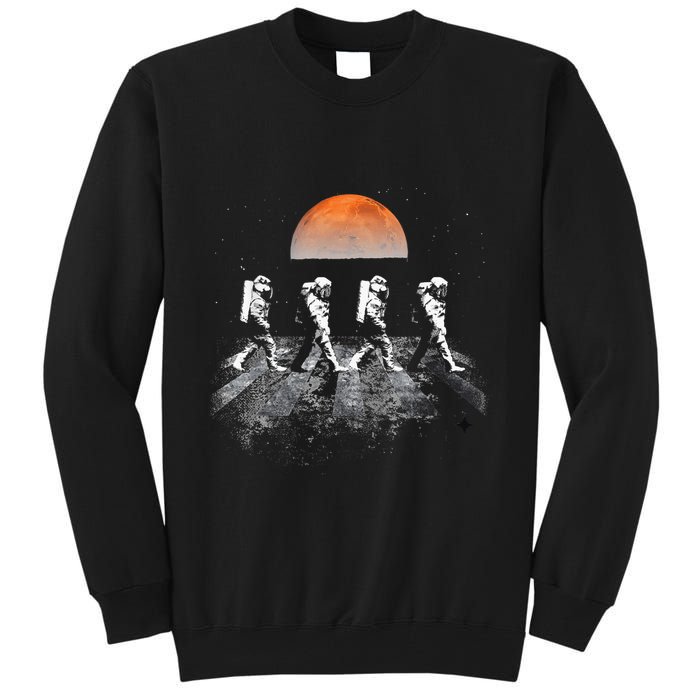 Astronauts Journey To Mars Astronauts In Walking In Space Tall Sweatshirt