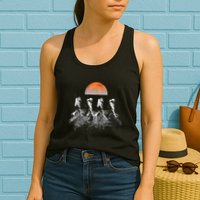 Astronauts Journey To Mars Astronauts In Walking In Space Womens Tank Top