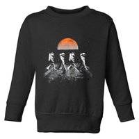Astronauts Journey To Mars Astronauts In Walking In Space Toddler Sweatshirt