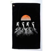 Astronauts Journey To Mars Astronauts In Walking In Space Golf Towel