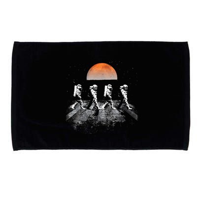 Astronauts Journey To Mars Astronauts In Walking In Space Microfiber Hand Towel