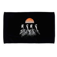Astronauts Journey To Mars Astronauts In Walking In Space Microfiber Hand Towel
