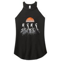 Astronauts Journey To Mars Astronauts In Walking In Space Women's Perfect Tri Rocker Tank