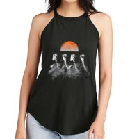 Astronauts Journey To Mars Astronauts In Walking In Space Women's Perfect Tri Rocker Tank