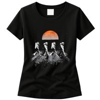 Astronauts Journey To Mars Astronauts In Walking In Space Womens T-Shirt